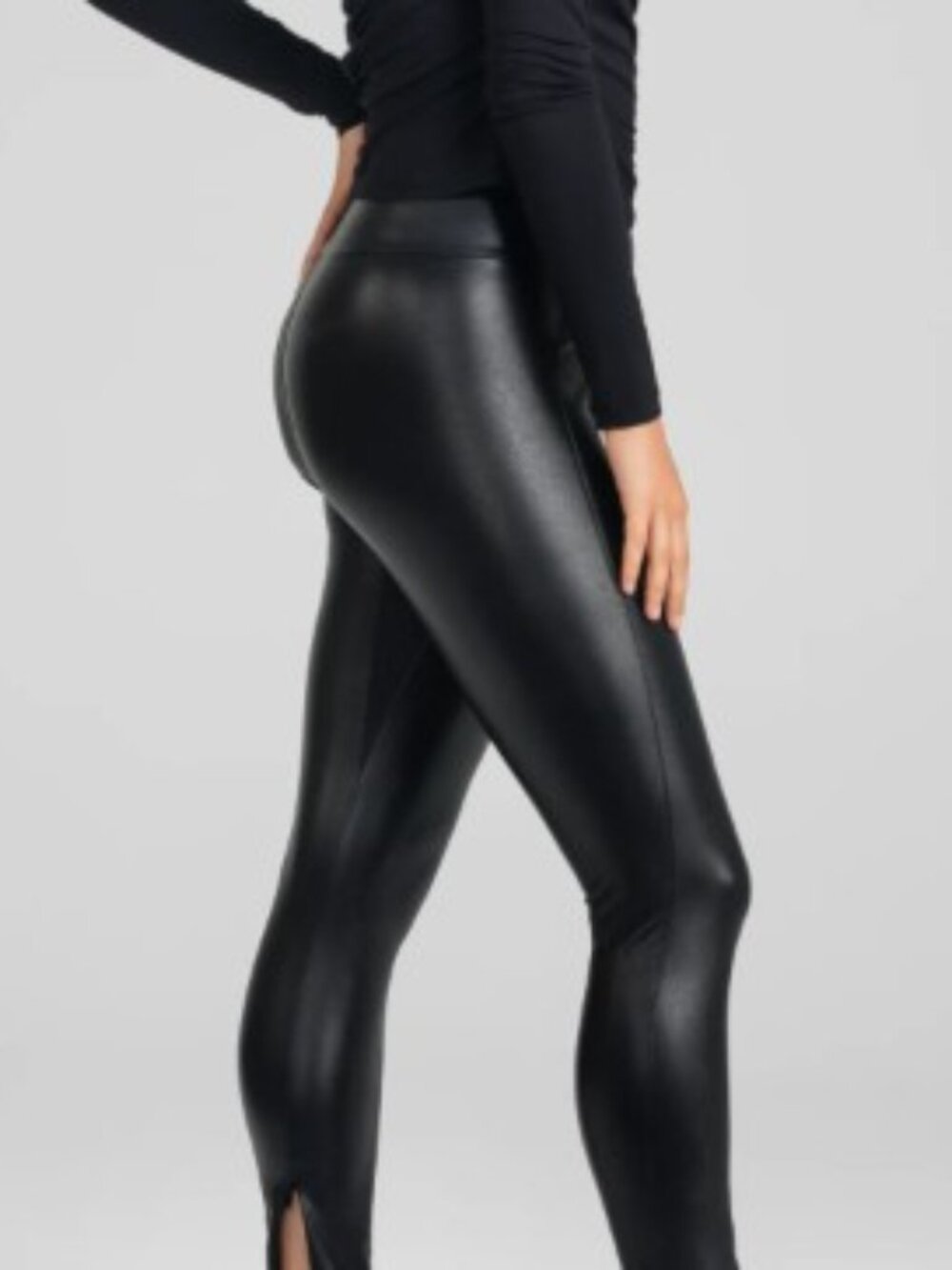 Honeylove Faux Leather Pants High Rise Just Like Leather Legging - Large/Unworn